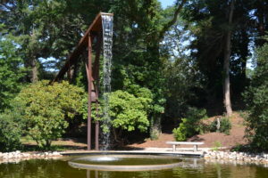 One of the unique fountains at the Heritage Museum and Gardens in Sandwich MA
